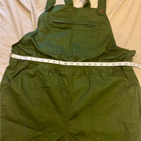 NWT Duluth Trading Co Women's Hempstop Overall in dark olive green, sz XL - Picture 6 of 13